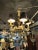 Antique French Hand Painted Porcelain Five Light Chandelier. Beautiful condition and our professional electrician has...