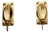 Mid-Century Modern Swedish Rectangular Brass Sconces, Set of 2 For Sale
