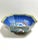 Ceramic Vintage Blue & White Chinoiserie Octagonal Porcelain Bowl With Gold Rim For Sale - Image 7 of 11