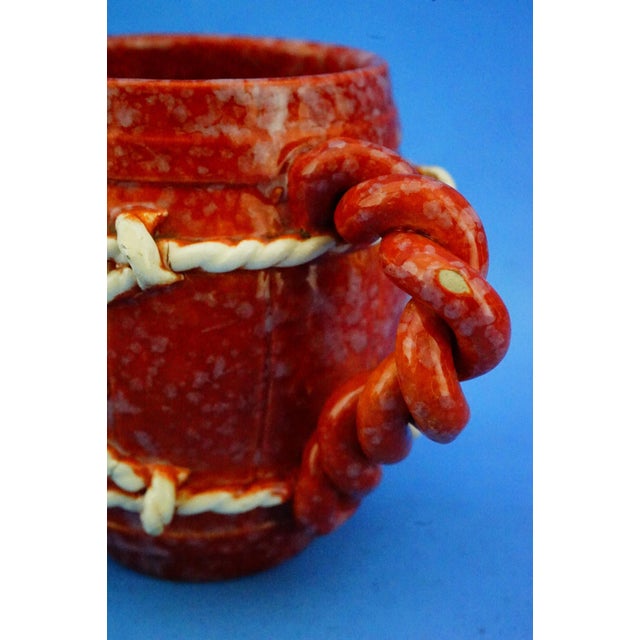 Vintage Ceramic Service with Jug and Glasses by La Colonnata Sesto Fiorentino, 1920s, Set of 7 For Sale - Image 16 of 18