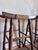Set of 3 Mid Century Bar Stools Primitive Craft Movement Turned Walnut Bobbin Spindle Legs and Danish Cording Woven Seats For Sale In San Diego - Image 6 of 13