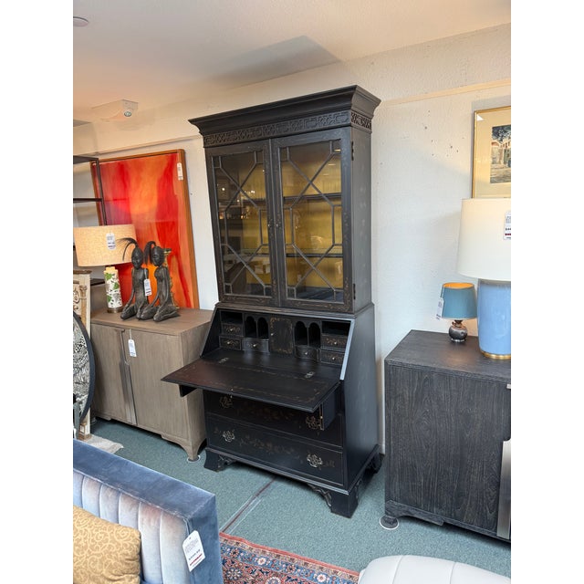 Design Plus Gallery presents the Newport Liliana Chinoiserie Secretary Desk by Ethan Allen. This late-20th-century design...
