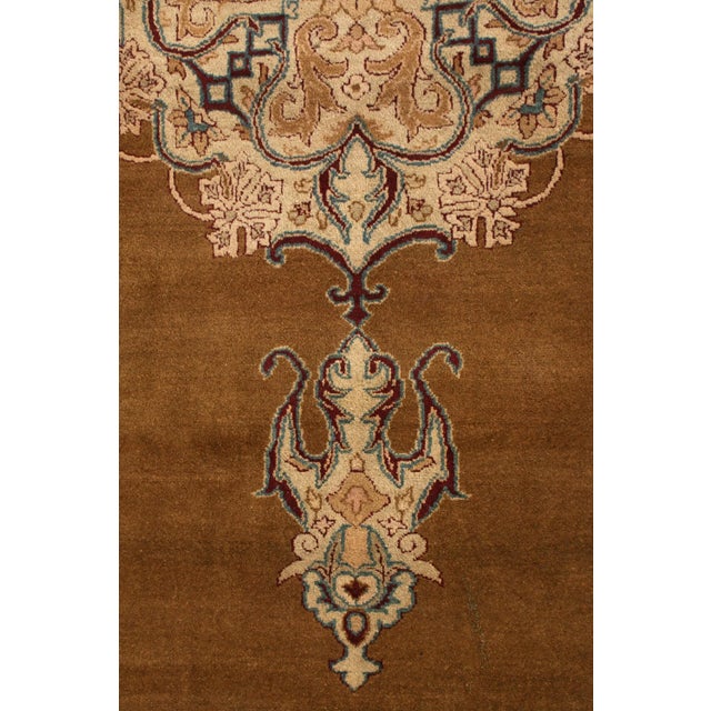Traditional 1920s Antique Amritsar Rug in Brown Open Field With Medallion, From Rug & Kilim For Sale - Image 3 of 9