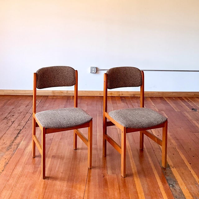 Mid-Century Modern 1970’s Benny Linden Teak Dining Chair, 2 Pieces For Sale - Image 3 of 12
