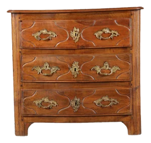 Small Antique Baroque 18th Century Walnut Dresser