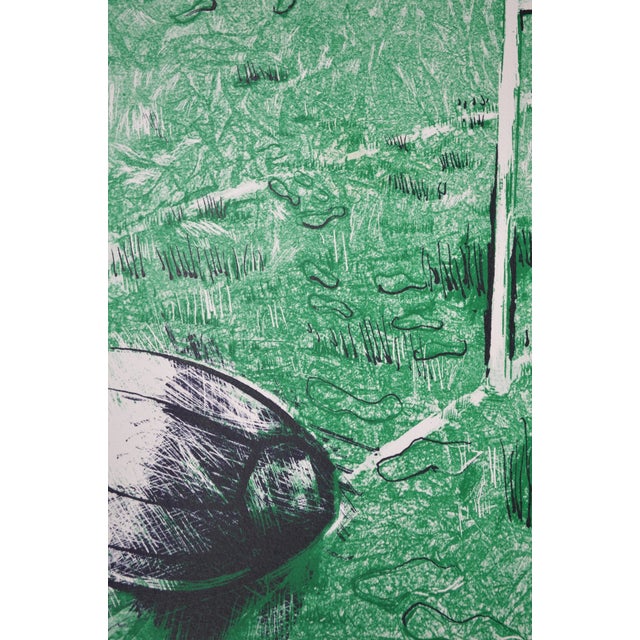 Green 1970s Guillain Siroux “Le Printemps” French Color Print Hand-Signed and Numbered For Sale - Image 8 of 11