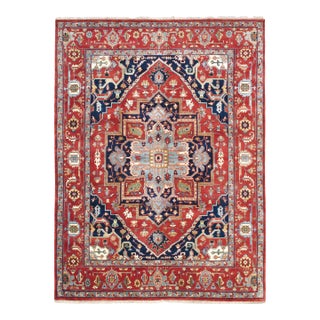 Serapi Wool Rust Area Rug- 6' 3'' X 9' 2'' For Sale