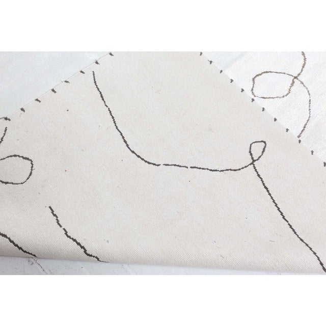 White Contemporary Cocteau Hand Knotted Silk Rug by Doris Leslie Blau For Sale - Image 8 of 8
