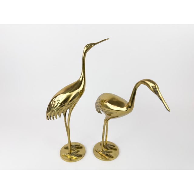 Brass Mid-Century Brass Herons by Gilde Handwerk, 1960s, Set of 2 For Sale - Image 8 of 18