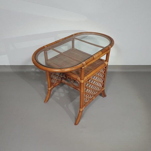 Vintage Balcony Chairs and Table in Rattan and Bamboo, 1970s, Set of 3 For Sale - Image 13 of 18