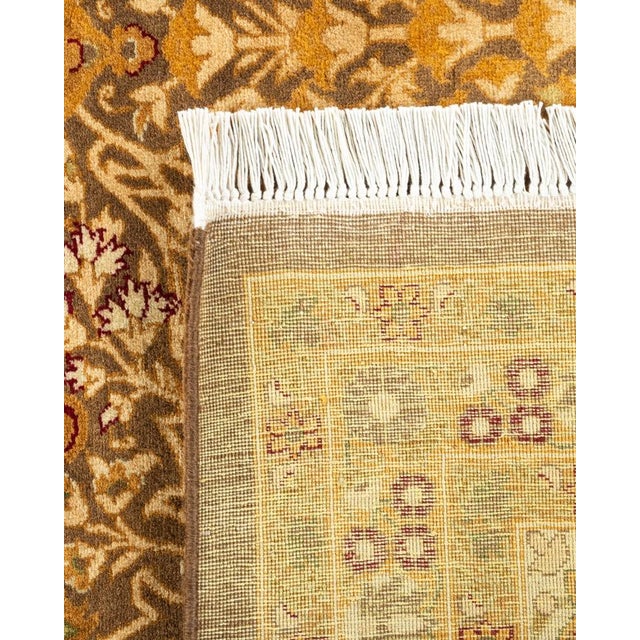2000 - 2009 Mogul, One-of-a-Kind Hand-Knotted Area Rug in Brown, 8' 1" x 10' 4" For Sale - Image 5 of 8