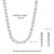 19th Century Style 100.3 Ct Aquamarine Silver Rivière 18 Inch Necklace & Drop Earrings - 3 Pieces For Sale - Image 12 of 15