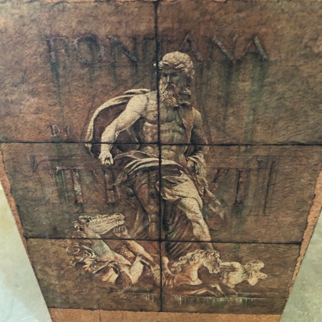 Italian Vintage Florentine Waste Basket For Sale - Image 3 of 5