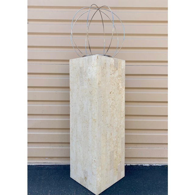 Metal Steel Wire Oversized Orb Spherical Decor Object Sculpture For Sale - Image 7 of 8