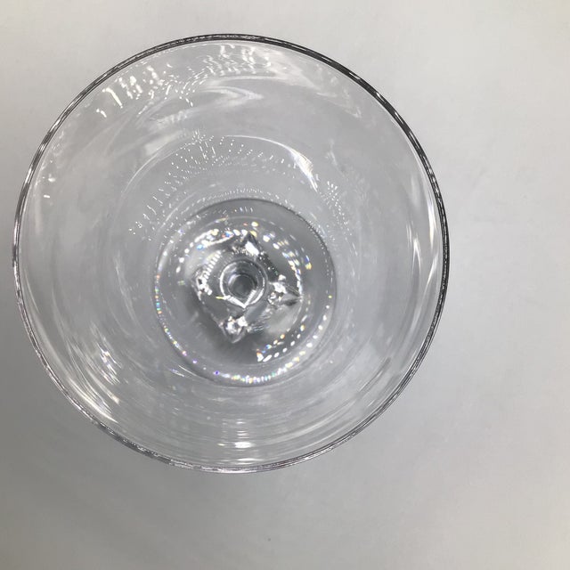 Aquarius Clear by Bryce Goblets With Heavy Crystal Stem - Set of 8 For Sale - Image 9 of 12