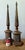 Vintage Boho Patinated Metal Obelisks - A Pair For Sale - Image 4 of 12