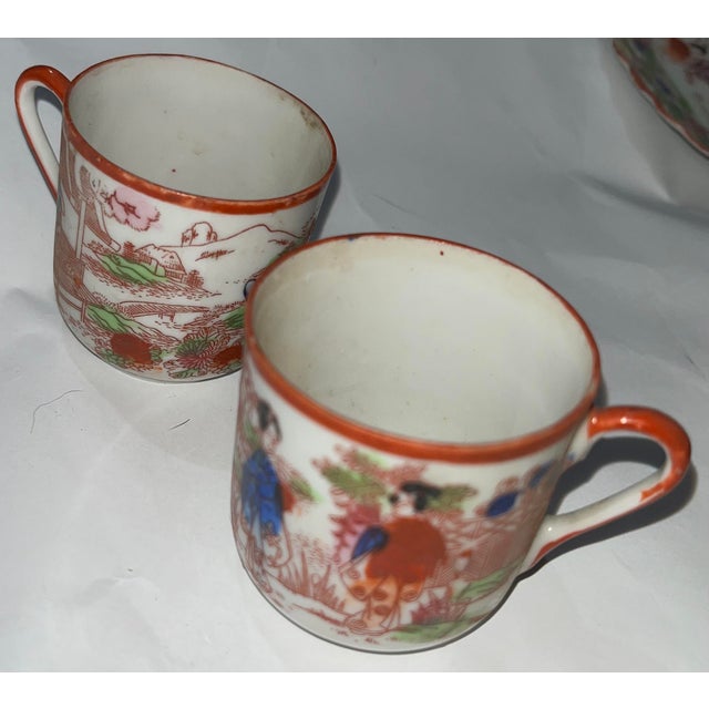 Vintage Pieces Decorative Japanese Porcelain Tea Set 18 Pieces Chairish