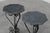 French Wrought Iron Consoles with Belgian Blue Stone Tops, 1950s, Set of 2 For Sale - Image 11 of 12