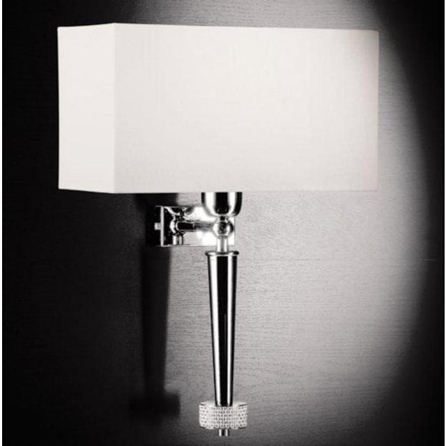 Diamond Hanging Lamp in Polished Chrome and Crystal by Aggiolight For Sale - Image 4 of 7