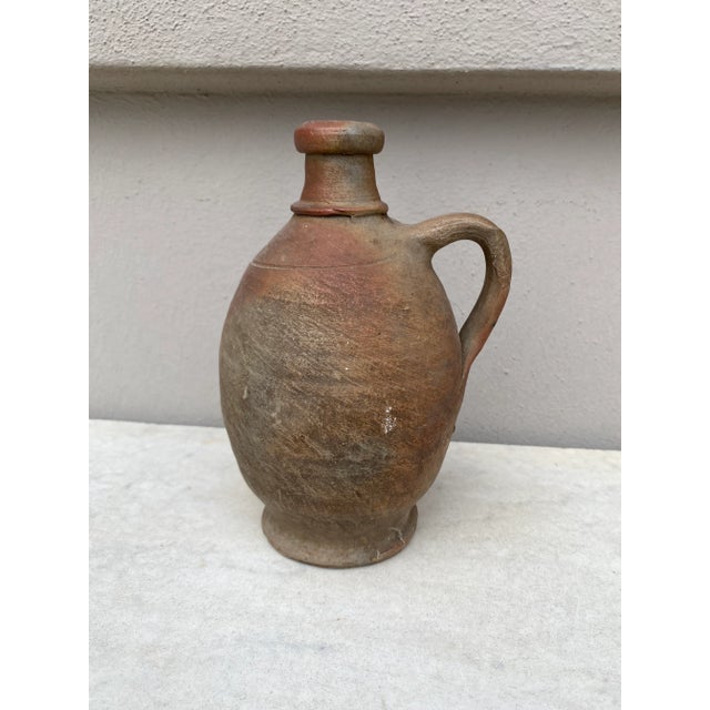 French Country 19th Century French Rustic Pottery Pitcher For Sale - Image 3 of 7