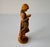 Rustic European Vintage Carved Wood Reading Girl Figurine With Basket For Sale - Image 3 of 9