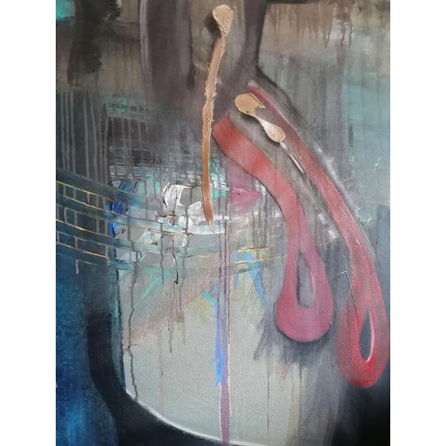 Plastic Stefano Mazzolini, Donbass, 2022, Acrylic & Oil on Canvas For Sale - Image 7 of 12