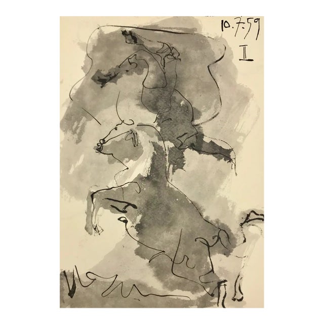 Pablo Picasso Toros Y Toreros 2 Dated 10/7/59 For Sale