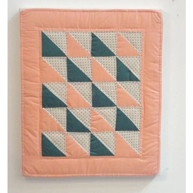 Wonderful mint condition birds in flight mounted doll quilt on stretcher frame.The condition is very good. This was found...