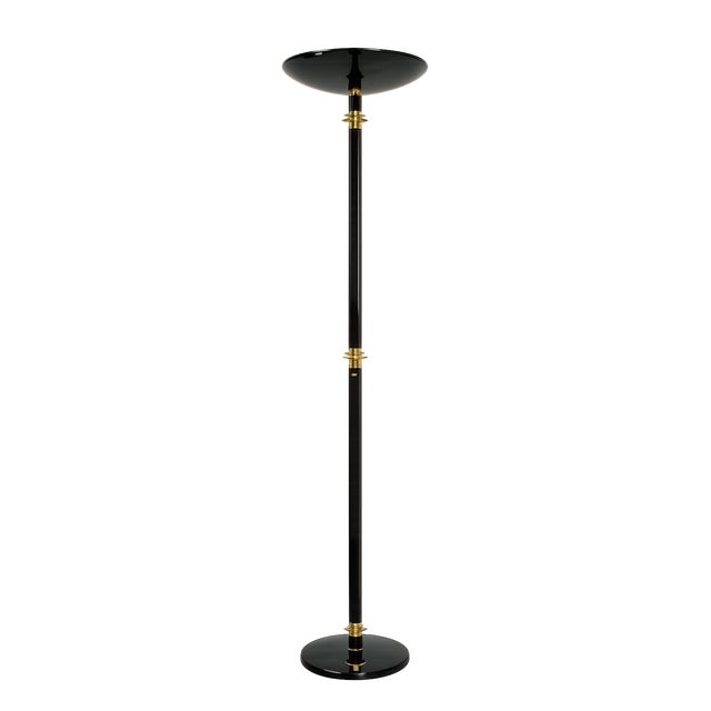 Modern Floor Lamp in Brass and Metal, 1980s For Sale - Image 10 of 10