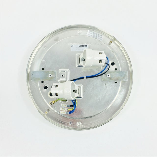 Mid-Century Amber Bubble Glass Flush Mount by Helena Tynell for Limburg, Germany, 1970s For Sale - Image 10 of 12