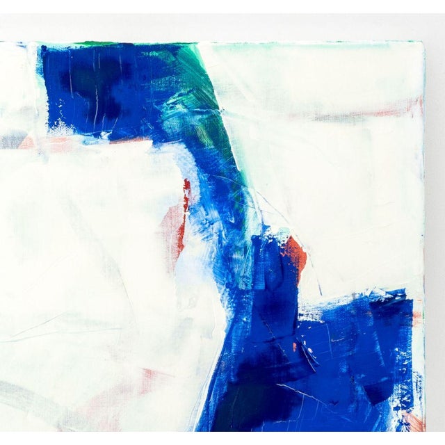 Robert O'Meara (American, 1957-2024), Abstract Composition in Blue, Oil on Canvas, unsigned, unframed. 20" H x 16" W x 1"...