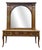 Louis XV Console Table and Trumeau Mirror in Oak, Set of 2 For Sale