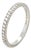 Tiffany & Co. Platinum Soleste Half Eternity Ring 0.17ct 3g, Size 6.25 For Sale