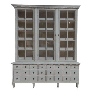Swedish Gustavian Style Apothecary Display Case For Sale
