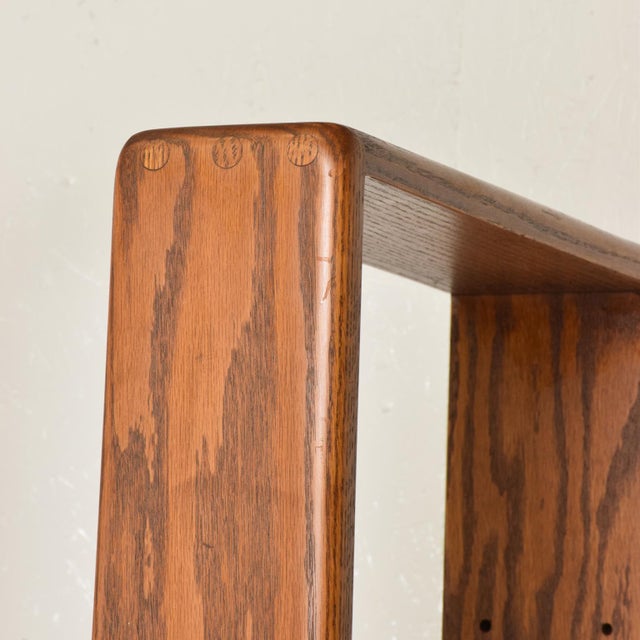 Mid Century Modern Solid Oak Wood Wall Unit by Lou Hodges Chairish