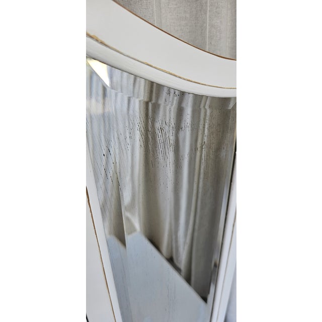 Vintage Vanity 3 Mirrors, 1930's, White Romantic Style For Sale - Image 12 of 16