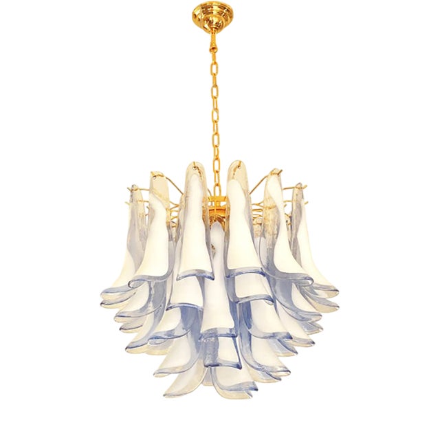 Blue Selle-Petali Sputnik Chandelier by Simoeng For Sale