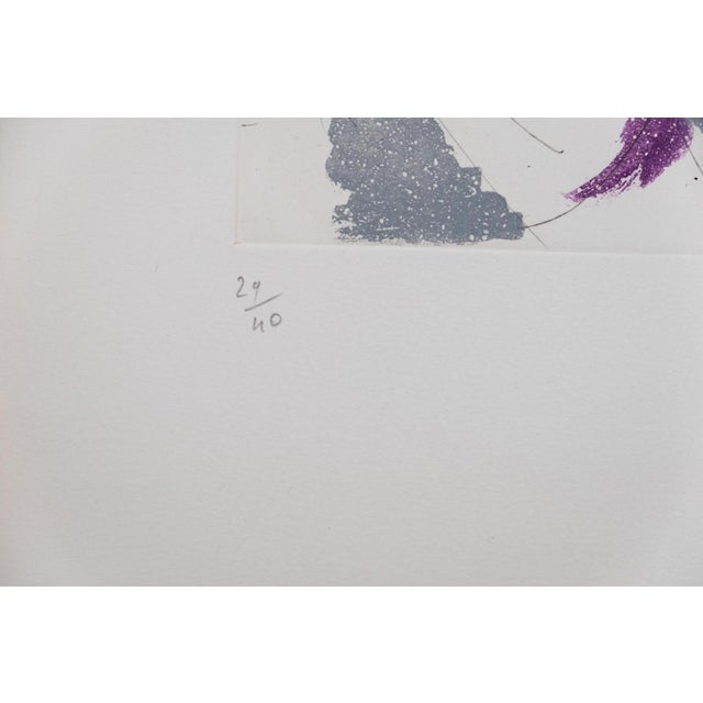 Jean Miotte, Abstract Composition H, Original Signed Engraving For Sale - Image 4 of 8