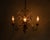 1950s Gilt Chandeliers with White Enamel Lily Flowers, 1950s For Sale - Image 5 of 8