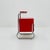 Bauhaus Nightstand with Shelf in Red, 1970s For Sale - Image 4 of 11
