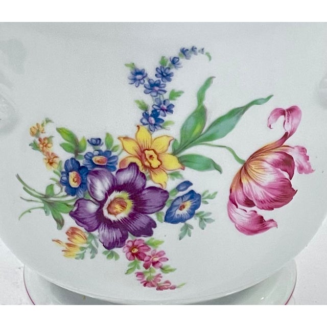 Vintage Porcelain Portuguese Floral Cachepot For Sale In Atlanta - Image 6 of 7