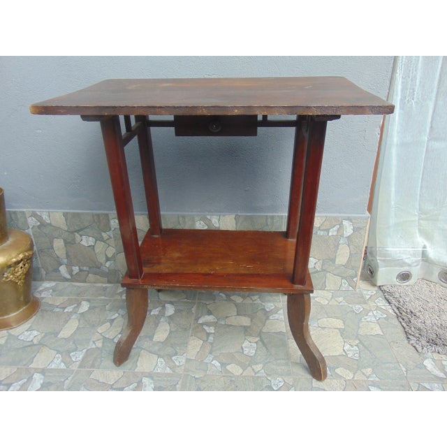 Pre-War Art Deco Wooden Desk For Sale - Image 9 of 9