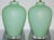 Murano Vintage Murano Satin Glass Lamps Green For Sale - Image 4 of 9