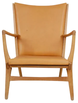 AP-16 Chair in Cognac Anilin Leather by Hans Wegner, 1970s