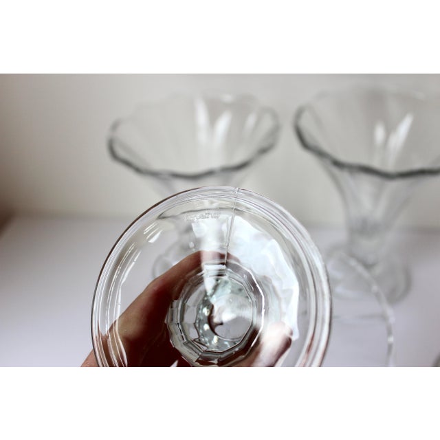 1960s 1960s Vintage Covetro Italy Sundae Glasses Italian Parfait Dessert Dishes- Set of 4 For Sale - Image 5 of 9