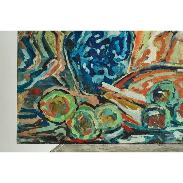Modernist Scene, Oil on Board, 1960s For Sale - Image 12 of 18