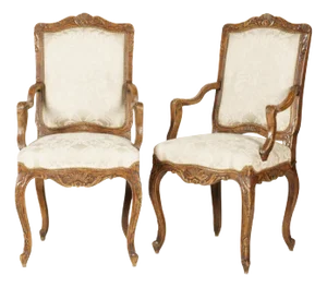 A Pair of Louis XV-Style Fauteuils