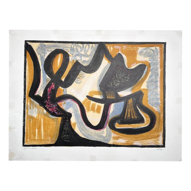 Jean-Michel Atlan, Le Simoun, 1957, Lithograph For Sale