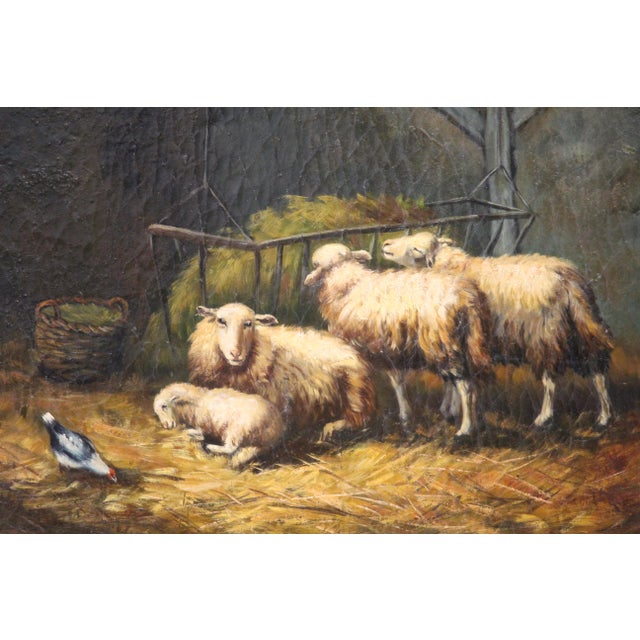 1920s Sheep, 1920s, Oil on Board, Framed For Sale - Image 5 of 16