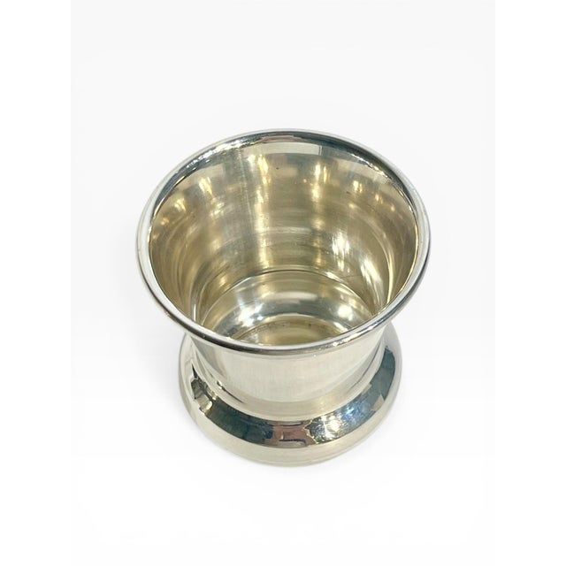 Art Deco French Silver Plate Small Cups Matchstick Holders - Set of 3 For Sale - Image 10 of 13